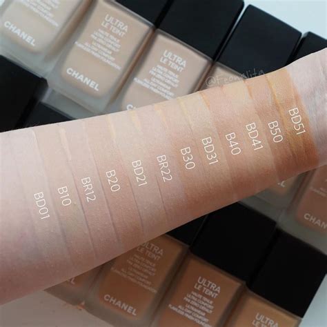 chanel le teint ultra tenue fluid foundation|chanel ultra le teint swatches.